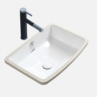 China Modern Washroom Wash Basin Porcelain Bathroom White Glazed Ceramic Sink YSSC for sale