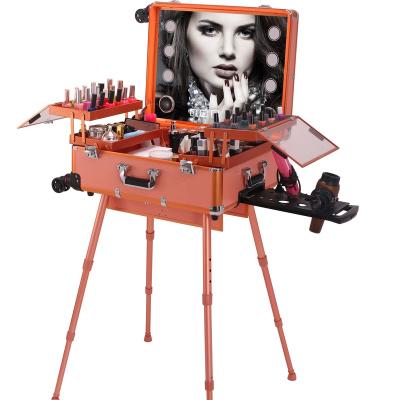 China High Quality Aluminum Aluminum Makeup Station with Lights for sale