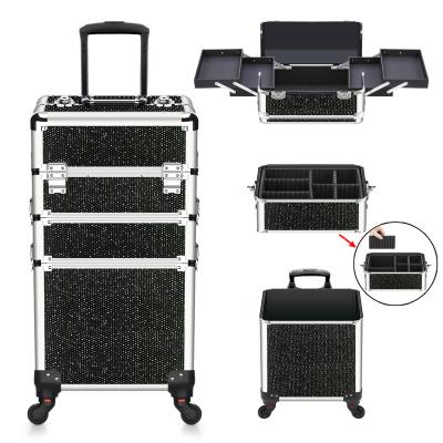 China Madame Fashion Black Makeup Train Crate for sale