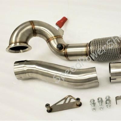 China Exhaust Downpipe For Seat Leon Cupra 5F Skoda RS 5E TFSI A3 1.8T 2.0T Decat GTI Downpipe 2013+ GOLF R for sale