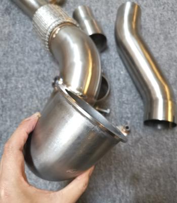 China Catless Downpipe For Seat Leon Cupra 5F Skoda RS 5E TFSI Downpipe A3 1.8T 2.0T Decat 2013+ Downpipe GOLF R for sale