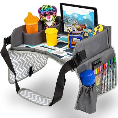 China erase board & Eating Snack Tray & New Design Storage Folding Portable Laptop Computer Fun High Safety Seat Multifunctional Kids Play Car Tray for sale