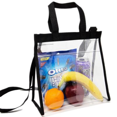 China Hot Selling White Bulk Lunch Bag Lunch Bag Waterproof Luxury Clear Adjustable Lunch Bag For School Kid Adults Plastic Bags for sale