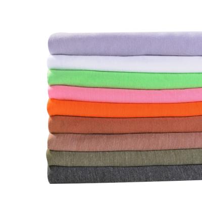 China Eco-Friendly 65 Polyester 35 Cotton Fabric Thin Knit Jersey Fabric for sale