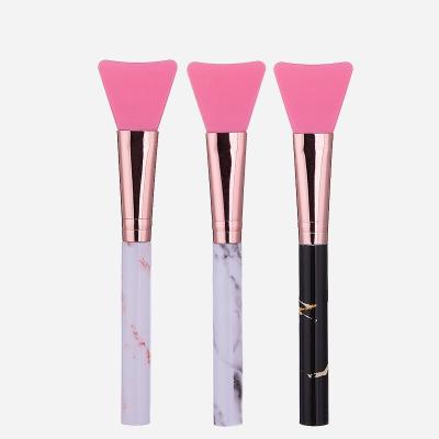 China Beauty Care Make Tools Hot Selling Silicone Mask Brush Face Mask Applicator Brush Marble Factory Price Three Color for sale