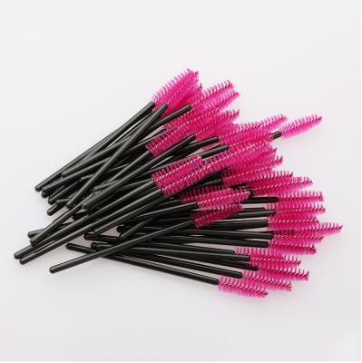 China Hot Disposable Lash Brush 50pcs Per Bag Makeup Mascara Brush OEM for sale