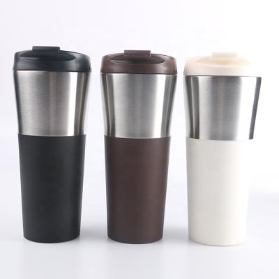 China Sustainable Reusable 450ml Coffee Tumbler Stainless Steel Travel Mug for sale