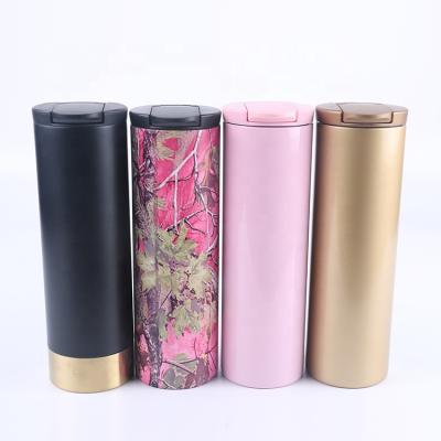 China Sustainable Travel Tumbler Plastic Vacuum Cup Keep Warm Stainless Steel Mug for sale