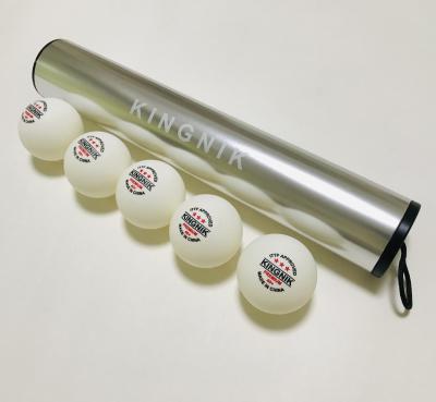 China KINGNIK PING PONG SILVER TUBE AND ALUMINUM ROLLER (5 PCS THREE STAR COMPETITION BALLS INSIDE) J-SILVER for sale