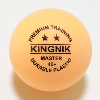 China Single ABS KINGNIK Training 40+ Premium Plastic Table Top 2star Orange Plastic Tennis Ball (100 Balls Per Bag) for sale