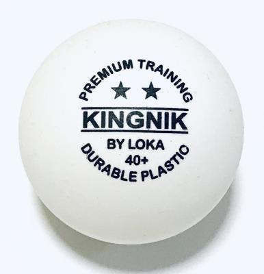 China ABS plastic KINGNIK version KINGNIK premium french version 2star training table 40+ white plastic tennis ball (real high quality) for sale