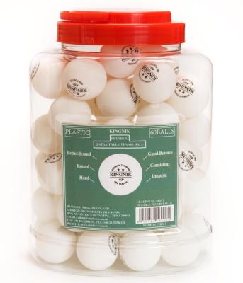 China KINGNIK 2 Star 40+ Plastic White Premium Training Ping Pong Ball (60 Balls Per Bottle) for sale