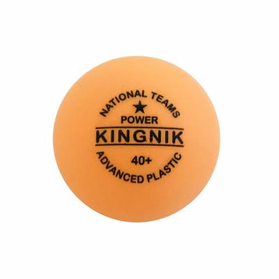 China New in plastic! KINGNIK Plastic One Star Table Tennis Ball National Teams Power 40+ White (Customized Logo) for sale