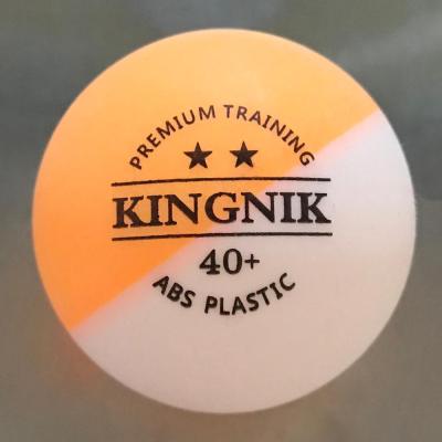 China KINGNIK 2 star formation plastic table tennis ball, double color for sale