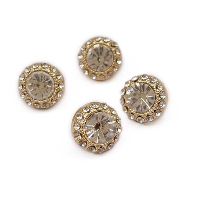 China Viable Factory Wholesale High Quality Diamond Zinc Alloy Shank Button Luxury Garment Accessories for sale