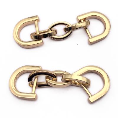 China High Quality Custom Garment Shoes Buckles Metal Buckle Decoration Chain Shoes For Men Leather Shoes for sale