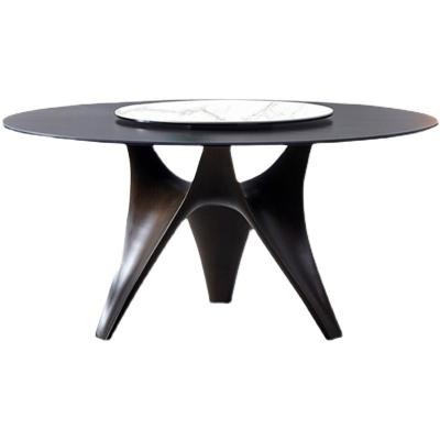 China Hot Selling Italian Style Dining Table Minimalist Marble Creative Round Dining Table (Other) Adjustable for sale