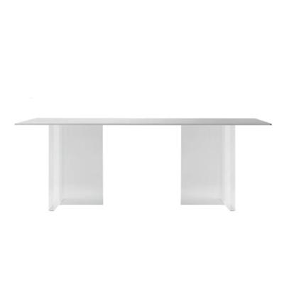 China Light Luxury Home Small Customizable Custom Marble Modern Apartment Designer Acrylic Dining Table Table for sale