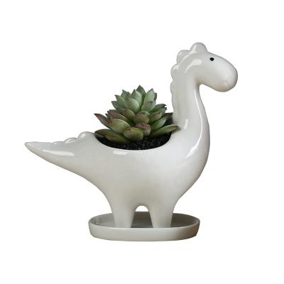 China Modern Cute Animal Ceramic Plant Pots Flower Pot Home Garden Decor Planters for sale