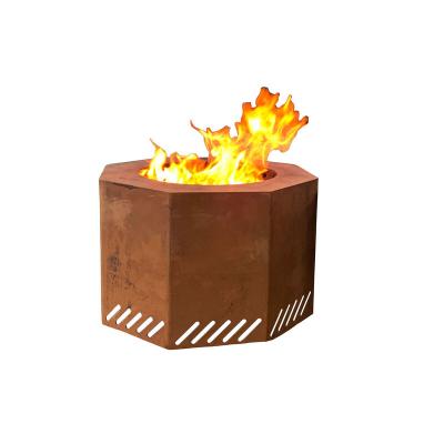 China Stored Round Fire Pit New OEM Wood Burning Brazier Design Corten Fire Bowl for sale