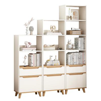 China Economic Crevasse Storage Bedroom Student Home Living Room Modern Simple Small Landing Bookcase for sale