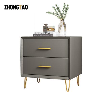 China Nordic Modern Simple Home Ready Made Bedroom Small Light Storage Bedside Cabinet Luxury Nightstands for sale