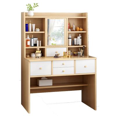 China Eco - Friendly Modern Bedroom MDF Makeup Mirror Dresser Table Furniture Set for sale