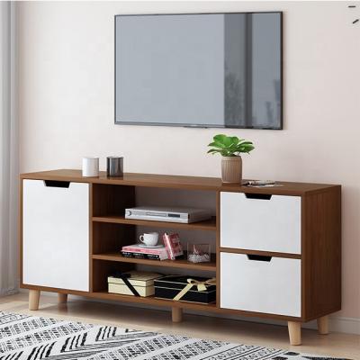 China Eco-friendly 1 Door 2 Drawers MDF TV Stand Cabinet Modern Furniture TV Cabinet for sale