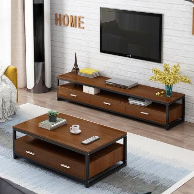 China Concise Style Wood Steel Living Room Furniture Modern Style Console Torage TV Cabinet TV Stand for sale