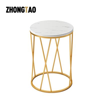 China Modern Geometric Gold Modern Style Stainless Steel Metal Coffee Room Living Room Table Living Side End Table for sale