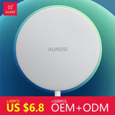 China 15w XUNDD Magnetic Wireless Charger For iPhone 12 Pro Max Qi 15W Palladium Charger Induction Pad Fast Wireless Magsafing Mobile Charger for sale