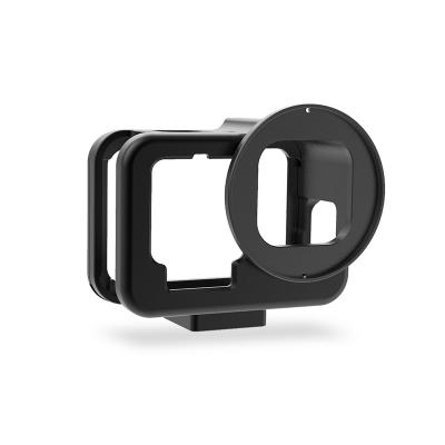 China Lightweight Aluminum Alloy Protector Rugged Cage Aluminum Protective Housing Case For For Go Hero 9 Black Action Camera for sale