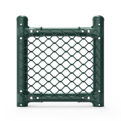 China Green Customizable Coated Iron Anti Climb Barrier Net Wire Mesh Fencing For Stadium Facilities Stadium Fence for sale