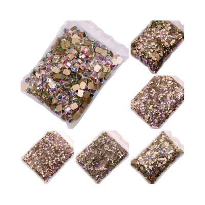 China New Product Eco-friendly Make Nail Apparel Shoes Bags Phone Case Crystals Shaped Crystal Stone Rhinestones Flat Back for sale