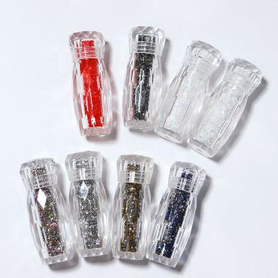 China Easy Apply 2021 Hot Sale Glitter Multicolor Nail Art Rhinestone Decorations Pixie Nails Crystal Micro Beads ab 3d for sale