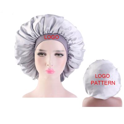 China Wholesale Adjustable Custom Stain Cozy Hood Large Silky Cozy Hat Accessories Fashion Lady Sleep Hat Headwrap for sale