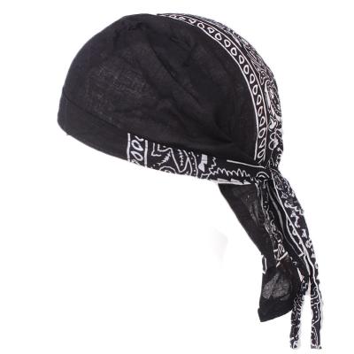 China Factory Direct Selling Comfy Comfortable Cotton Outside Activities Amazon Men Bandada Best Quality High Quality Pirate Durag for sale