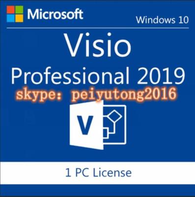 China Genuine Visio 2019 Professional. 32/64 bit. Product Key / Code + Download LINK for sale