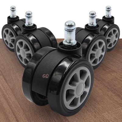 China Customized high quality contemporary GQ-B035 gray color universal home using and workplace office chair swivel caster wheel for sale