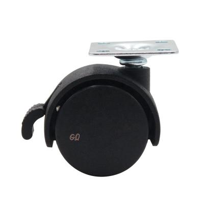 China Wholesale Price GQ-K006-1 Contemporary Durable Furniture Moving Black Color Universal Home Use Caster Wheel for sale