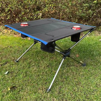 China OEM Available Modern Lightweight Portable Small Square Aluminum Camping Outdoor Dining Folding Table for sale