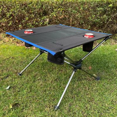 China Portable Lightweight Folding Door Leg Table Outdoor Furniture Canvas Camping Small Picnic Table for sale