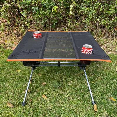 China Portable Camping Door Leg Table Table Folding Aluminum Alloy Travel Raising Table for sale