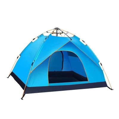 China Straight Bracing Type Waterproof 3-4 Person Double Layers Canvas Event Tent Outdoor Camping for sale