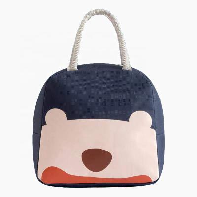 China Picnic Time Oxford Cloth Lunch Box Insulated Kids Lunch Bag Polyester Insulated Lunch Bag, for sale