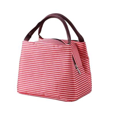 China Picnic Time Oxford Cloth Lunch Box Insulated Kids Lunch Bag Polyester Insulated Lunch Bag Accept Customized for sale