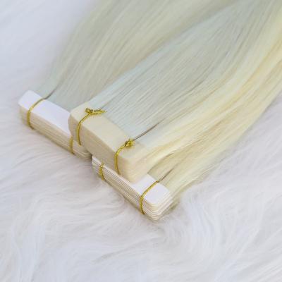 China #1001 Remy Hair Extensions Double Drawn Tape In Silky Straight Wave 100% Customized Hair for sale