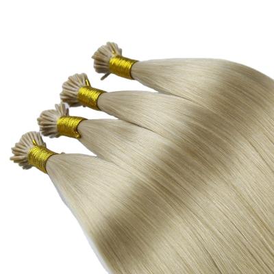 China Double Pulled Keratin Itip Remy Weft Slik Hair Extensions Luxury Silky Straight Wave Mix Color for sale