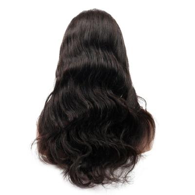 China Straight Human Hair Body Wave Lace Wig Transparent Body Wave 13X4 Lace Front Wig Pre-Pluck Lace Wig With Baby Hair for sale