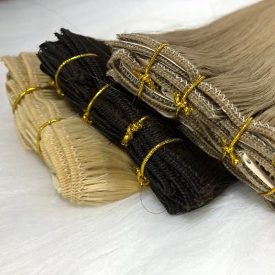 China Silky Straight Virgin Color Women's Virgin Hair Extensions Human Hair Extensions Remy Human Hair Clip in Silky Straight Wave for sale